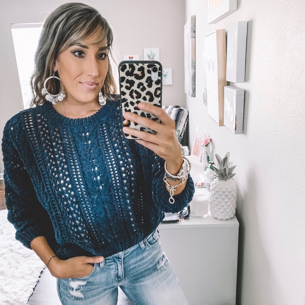 Open Knit sweater